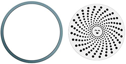 1 Pcs Shower Drain Cover Hair Catcher, Drain Protector Good Grips Easy Clean Strainer Stainless Steel Hair Trap Mesh for Shower Bath Drain Filter