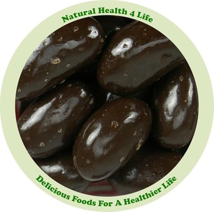 Natural Health 4 Life Carol Anne Confectionery Dark Chocolate Brazil Nuts 500g, Recyclable Kraft Tub and Sealed with Kraft Paper to Retain Freshness, Gluten-Free, Vegetarian,7.6g Protein/100g (1 Tub)