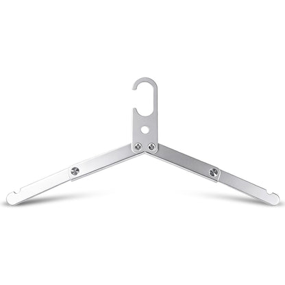 Clothes Hanger, Foldable Travel Hanger with Windproof Hook High Strength Travel Essentials Clothes Drying Rack for Home, Camping, Hotel
