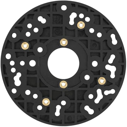 Trend Universal Plunge Router Sub-Base, 150mm, Enhanced Compatibility for 1/4 Inch Plunge Routers, UNIBASE/150