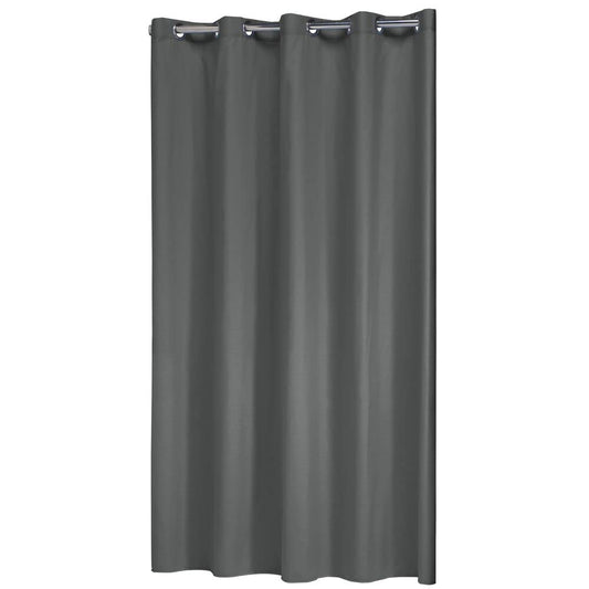 Sealskin Coloris Shower Curtain, Polyester, Cotton, Grey, 180 x 200 cm
