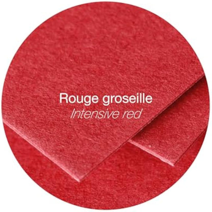 Clairefontaine - Ref 5580C - Pollen Envelopes (Pack of 20) - 75 x 100mm Sized, 120gsm Paper, Gummed Seal, Inkjet & Laser Printer Compatible, Acid Free - Intensive Red