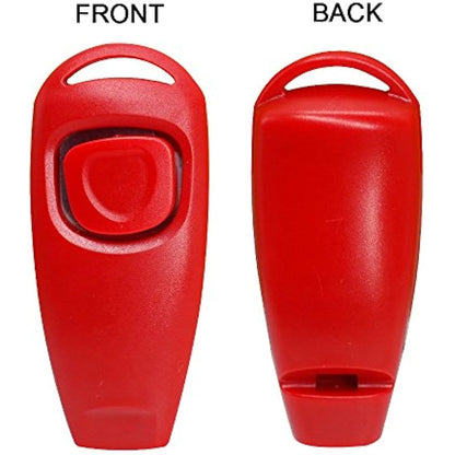 Symphonyw Dog Training Clickers, 4PCS Dog Whistle Clicker 2 in 1 Whistle and Clicker Pet Training Tools with Wrist Strap
