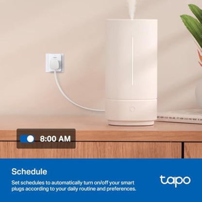 Tapo P110 (4-Pack) Smart Plug, WiFi Plug, Energy Monitoring, Electricity Usage Monitor, App Remote Control, Alexa Plug, Voice Control with Alexa & Google, Away Mode, Scheduling & Timer, Device Sharing
