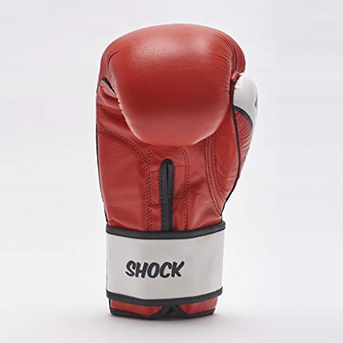 LEONE 1947, Shock Boxing Gloves, Unisex Adult, Red, 10 OZ, GN047