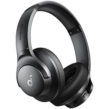 soundcore by Anker Q20i Hybrid Active Noise Cancelling Foldable Headphones, Wireless Over-Ear Bluetooth, 40H Long ANC Playtime, Hi-Res Audio, Big Bass, Customize via an App, Transparency Mode (Black)
