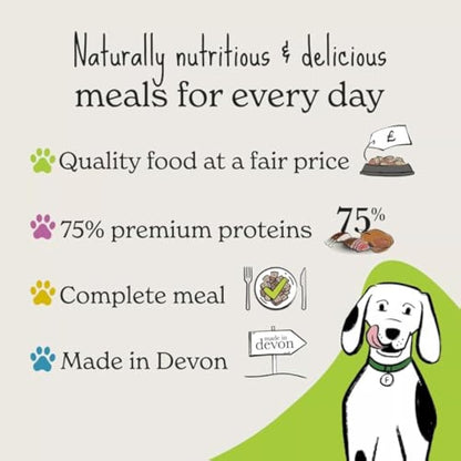 Forthglade Wet Dog Food Variety Pack (12 x 395g Trays) - Senior 7 Years+, Wholegrain & Hypoallergenic Dog Food, Lamb & White Fish, Vegetables, Brown Rice, Stomach Sensitive, Natural Ingredients