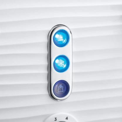 Russell Hobbs Inspire 4 Slice Toaster (Extra wide slots, High lift feature, 6 Browning levels, Frozen/Cancel/Reheat function with Blue LED illumination, 1800W, White textured high gloss) 24380
