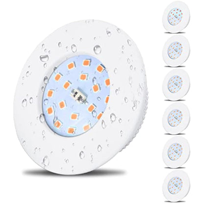 HiBay 6X 5W Recessed Ceiling Spot Lights Ultra Thin LED Spotlights Kitchen Bathroom Downlights Warm White 240V Down Light for 60-68mm Cutout Hole
