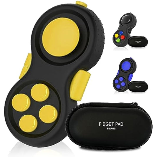 PILPOC Fidget Pad - Fidget Controller Toy for Highly Increased Focus, Reduced Stress, Anxiety, ADHD Clicker, Fidget Clicker, Controller Fidget Toy, Fidget Remote Control, Kids Toy Controller Sensory