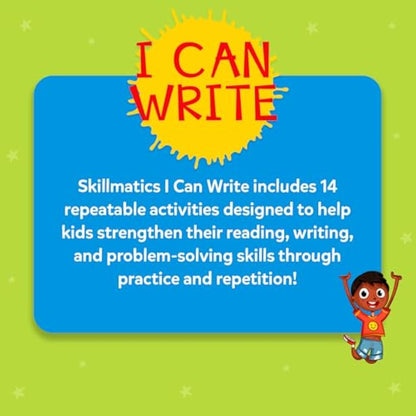 Skillmatics I Can Write - Reusable Preschool Learning Activities, Educational Toy and Game, Back to School Supplies, Gifts for Students, Kids, Toddlers Ages 3, 4, 5, 6