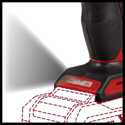 Einhell TE-CD 18/40 Li BL - Solo Power X-Change cordless drill, battery-powered (Li-ion, 18 V, 40 Nm, brushless motor, speed electronics, delivered without batteries & without charger), black, red