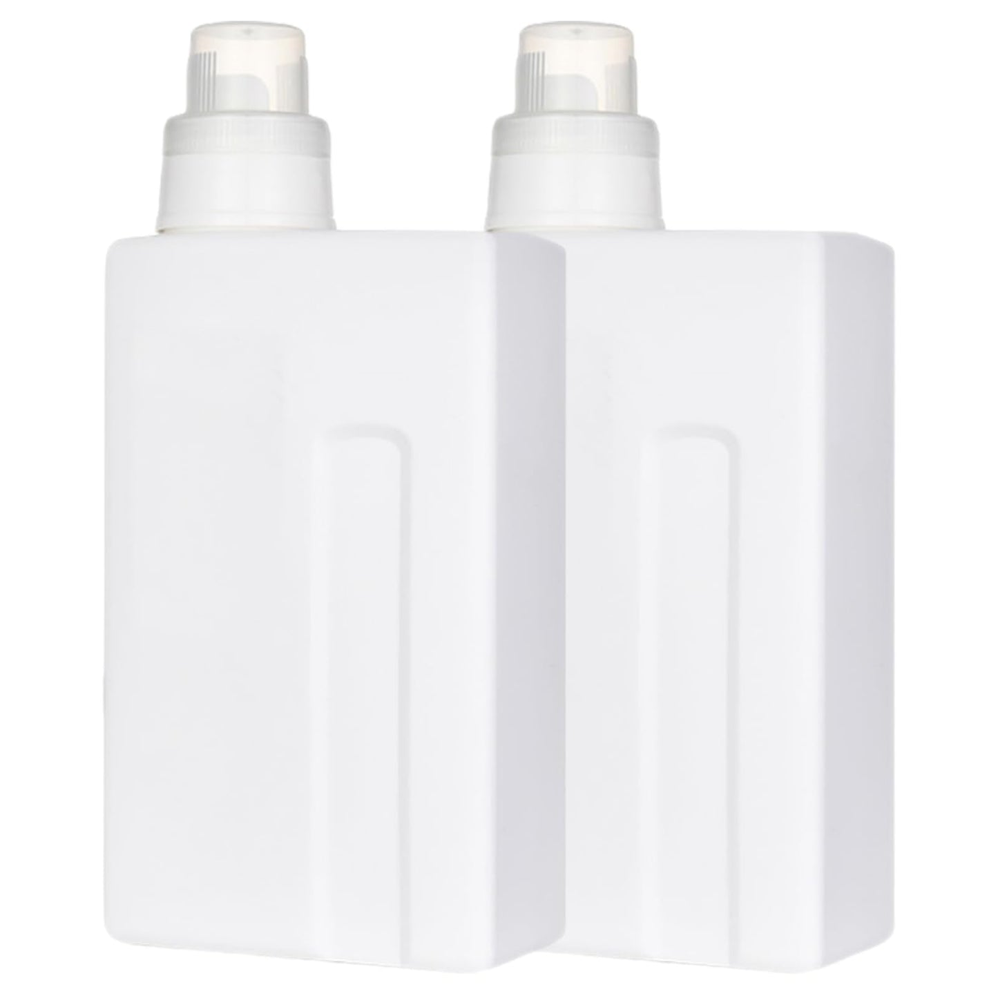 Zerodeko Laundry Powder Dispenser, Pe Leak-Proof Refillable Bottle, Liquid Storage Container Lotion Bottle for Shower Gel, Detergent, 2PCS