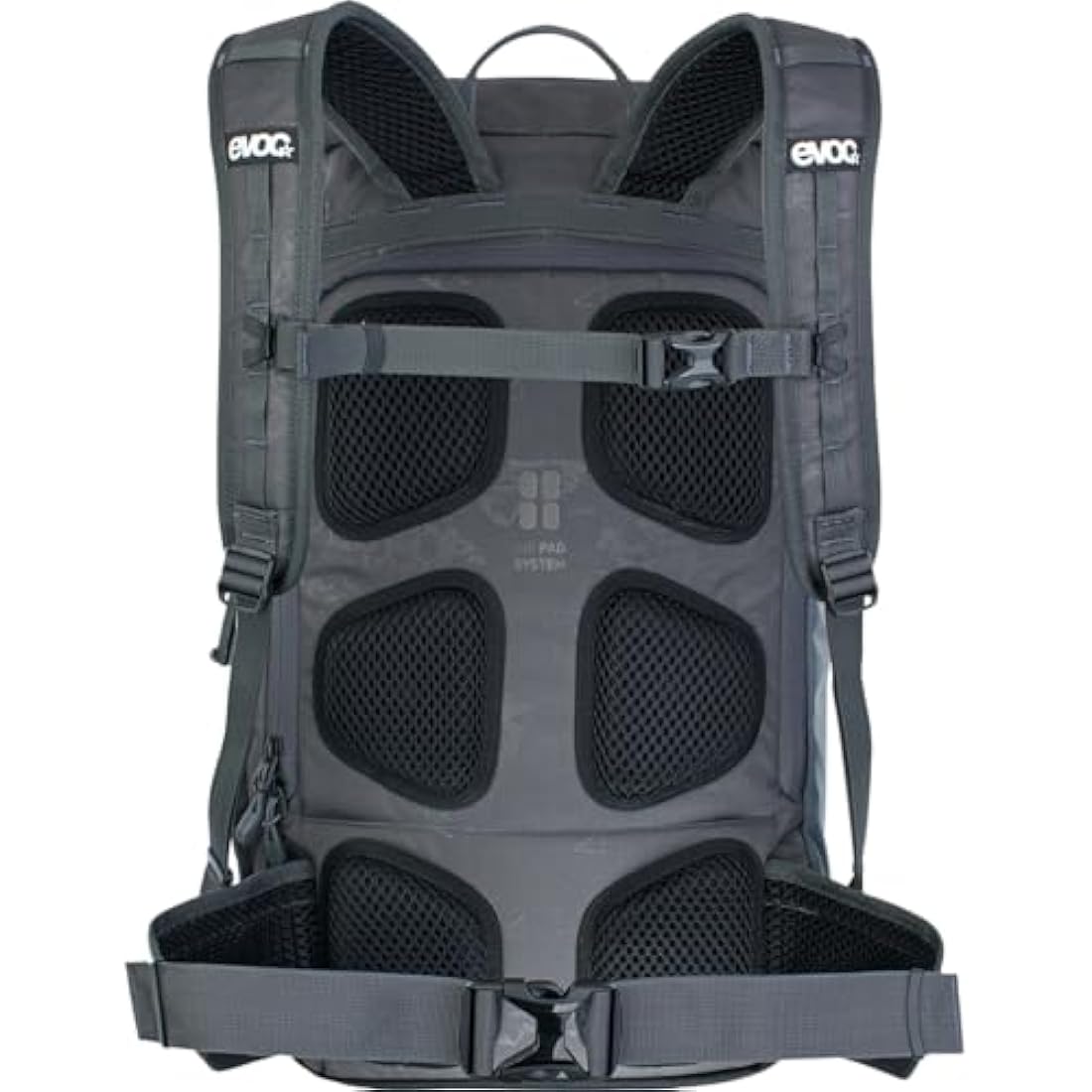 EVOC MISSION PRO 28l travel backpack, everyday rucksack for digital nomads (Volume: 28 l, AIR PAD SYSTEM, quick access to laptop and tablet compartment, magnetic quick release), Multicoloured