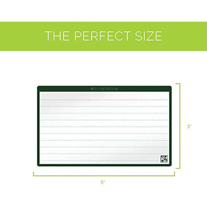 ROCKETBOOK Cloud Cards - Reusable Index Note Cards with 1 Pilot FriXion ColorStick Pen & 1 Microfiber Cloth Included - Single Set of 80