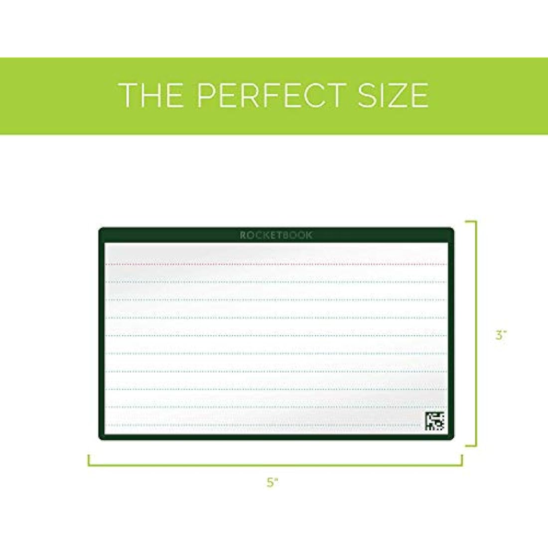 ROCKETBOOK Cloud Cards - Reusable Index Note Cards with 1 Pilot FriXion ColorStick Pen & 1 Microfiber Cloth Included - Single Set of 80