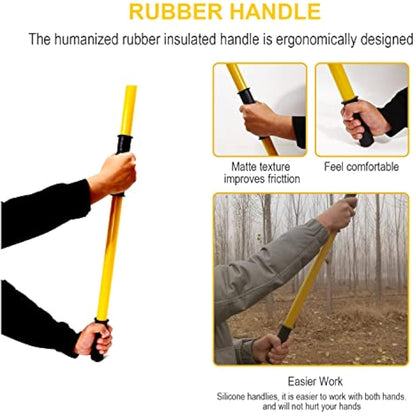 30 Feet Pruning Saw,Tree Pole Pruner with Adjustable Length, Durable Tree Trimmers, Manual Branches Trimmer for Garden Tools Loppers Hand Pole Saws Extendable Height and Storage Pocket