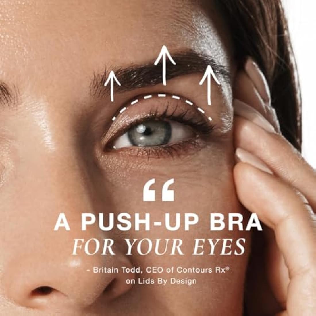 Contours Rx Lids by Design Eyelid Lift Strips with Travel Case and Tweezers - Invisible Eyelid Tape for Hooded Eyes - a Youthful-Looking Appearance - 2 Pack - 160 CT (5mm)