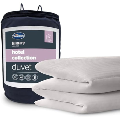 Silentnight Hotel Collection Single Duvet-13.5 Tog Luxuriously Soft Winter Quilt Duvet Thick, Warm and Cosy-Single Size, White