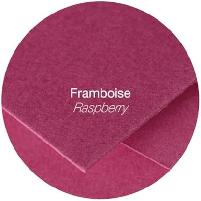 Clairefontaine - Ref 5763C - Pollen Envelopes (Pack of 20) - 165 x 165mm Sized, 120gsm Paper, Gummed Seal, Inkjet & Laser Printer Compatible, Acid Free - Raspberry