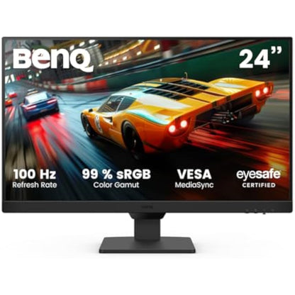 BenQ GW2490E 24 Inch Monitor, Gaming 100Hz, Full-HD, IPS, Eye-Care, HDMI, DP