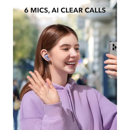 soundcore P40i by Anker, Noise Cancelling Wireless Earbuds, Adaptive Noise Cancelling to Environments, Heavy Bass, 60H Playtime, 2-in-1 Case and Phone Stand, IPX5, Wireless Charging, Bluetooth 5.3