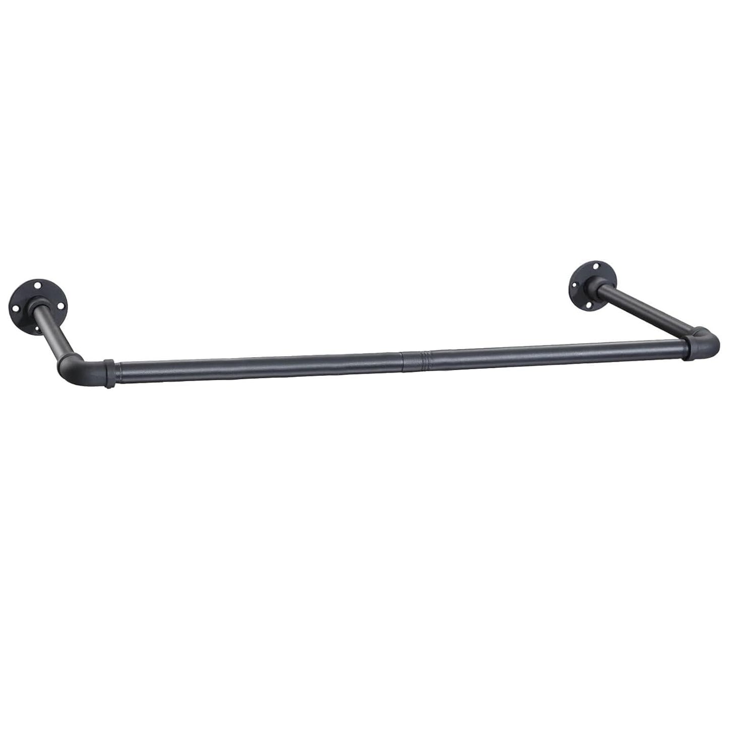 LAIDER HEROS 120cm Industrial Rustic Wall Coat Rack for Shop, Living Room, Cabinet/Matte Black