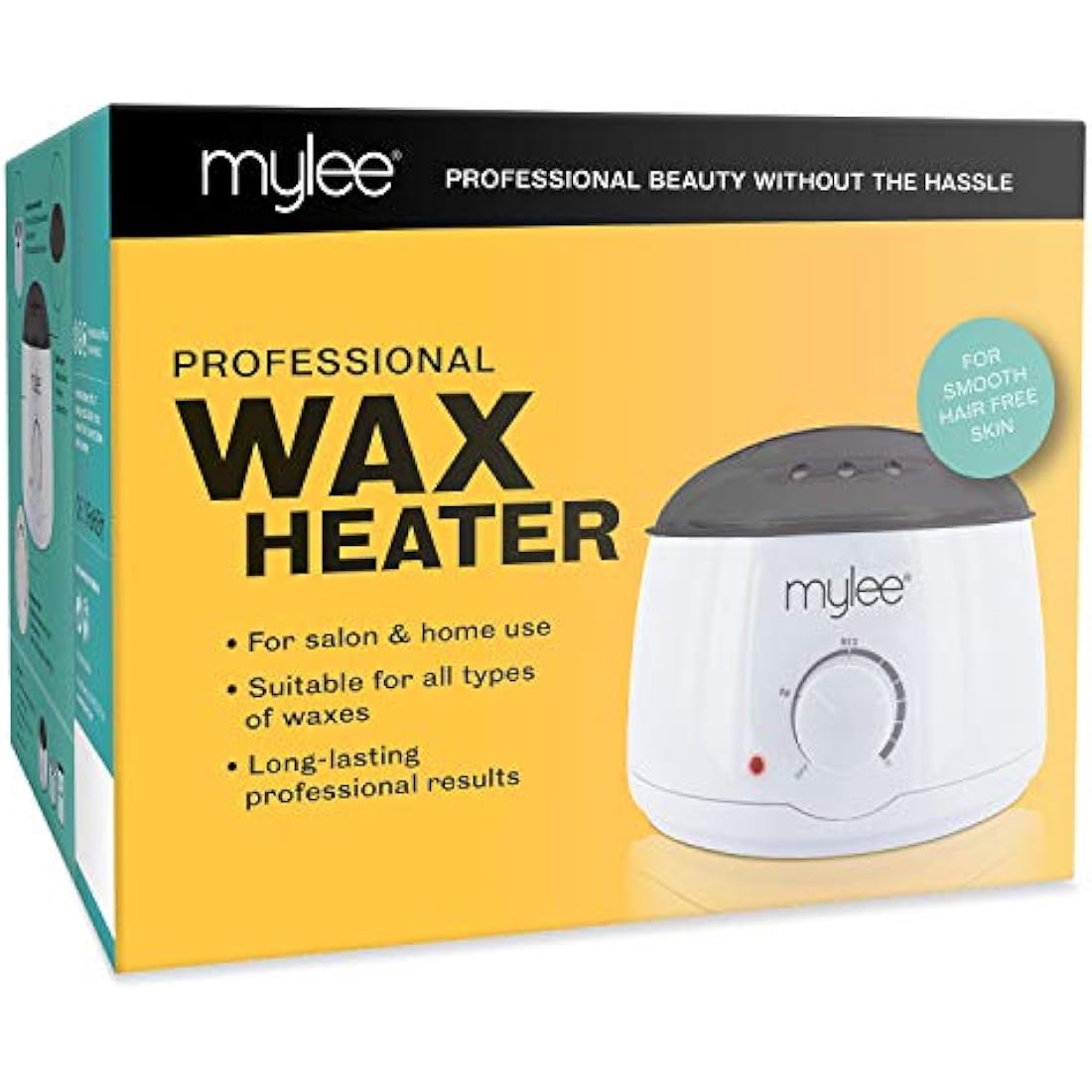 Mylee Professional Wax Heater Warmer with Handle Pot 500ml for Paraffin, Soft & Crème Wax, Salon Quality Hair Removal, Depilatory Waxing Melter, Adjustable Temperature