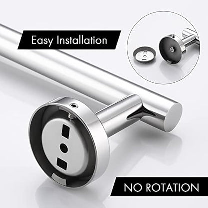 KES Small Towel Rail 23CM Bathroom Hand Towel Holder Kitchen Dish Cloths Hanger SUS304 Stainless Steel RUSTPROOF Wall Mounted Polished Steel, A2000S23DG