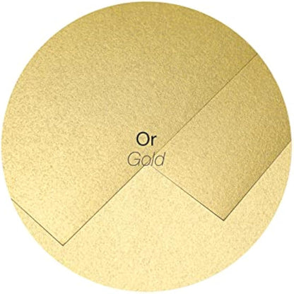Clairefontaine - Ref 54080C - Pollen Iridescent Envelopes (Pack of 20) - 75 x 100mm in Size, 120gsm Paper, Suitable for Use with Inkjet or Laser Printers - Gold