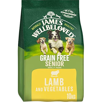 James Wellbeloved Complete Dry Senior Dog Food Lamb and Vegetables, 10 kg