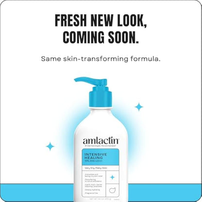 AmLactin Rapid Relief Restoring Lotion + Ceramides, 14.1 Ounce with Pump, Paraben Free