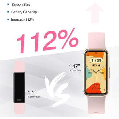 meoonley Fitness Tracker,IP68 Waterproof Activity Tracker,Pedometer,Heart Rate Sleep Monitor Health with Pedometer Alarm Clock