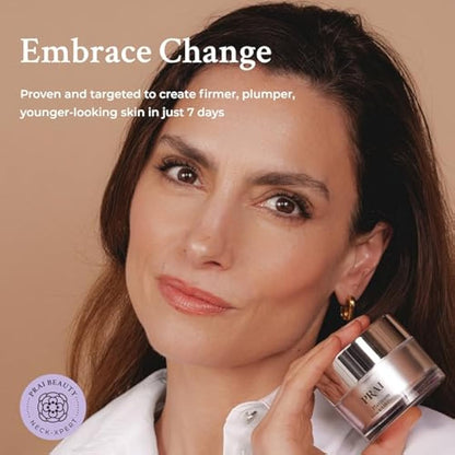 PRAI Platinum Firm & Lift Day Creme 50ml - Hydrating Moisturiser With Nulastic Silk, Platinum & Idealift - Plumps, Firms & Lifts Skin - Reduces Appearance of Wrinkles - Instant Firming Technology