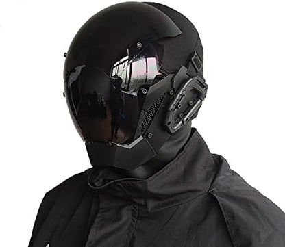 KYEDAY Punk Mask Cosplay for Men, Cosplay Halloween Mask Fit Party Music Festival Accessories
