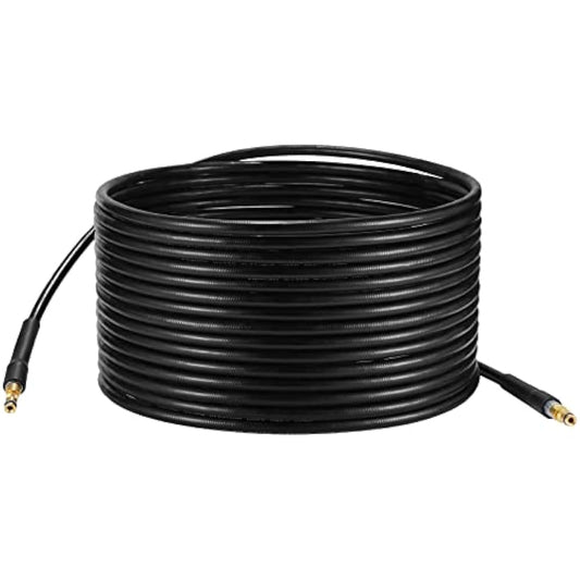 YUET 15M High Pressure Washer Replacement Hose for Kärcher K Series Washers Domestic Karcher K2, K3, K4, K5, K7, Click Type Plug Quick Connector Accessories Extension Water Clean Pipe
