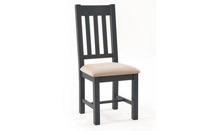 Julian Bowen Bordeaux Dining Chairs, Set of 2, Grey - H105 x W47 x D54cm