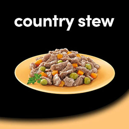 Cesar Country Stew Adult Wet Dog Food, Chicken, Vegetables and Parsley in Gravy 14 x 150 g Trays