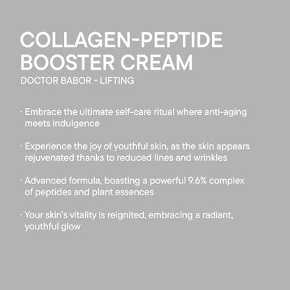 DOCTOR BABOR Collagen-Peptide Booster Cream | Moisturising face cream for intensive firming | Anti-wrinkle cream for visibly smooth skin | For face, neck & décolleté | vegan| 50ml