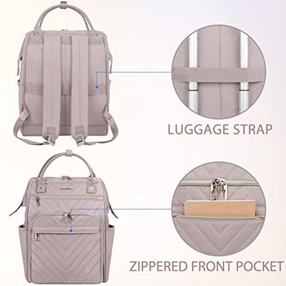VANKEAN Laptop Backpack for Women Men 17.3 Inch Stylish Computer Work Backpack, Waterproof College Daypack Backpacks with USB Port & RFID Blocking, Business Travel Backpack