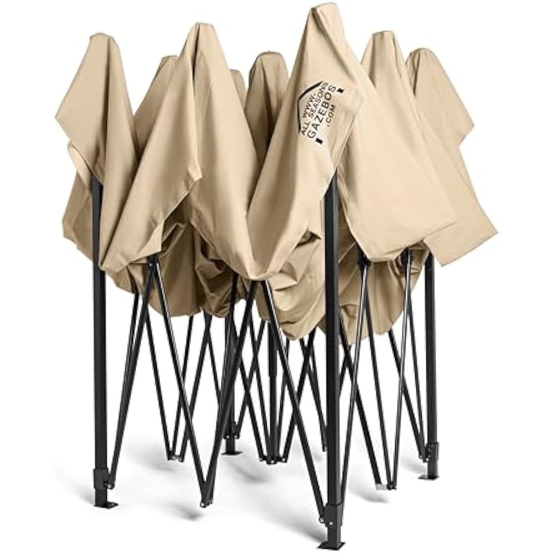 All Seasons Gazebos 3x3m Heavy Duty Fully Waterproof Pop up Gazebo With Accessory Pack - Beige