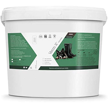 Verm-X All Natural Treats for Dogs. Supports Intestinal Hygiene. Vet Approved. UFAS Assured. Restores and Maintains Gut Vitality. Wormwood Free Recipe.