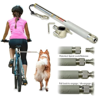 Walky Dog Plus Hands Free Dog Bicycle Exerciser Leash Newest Model with 550-lbs pull strength Paracord Leash Military Grade