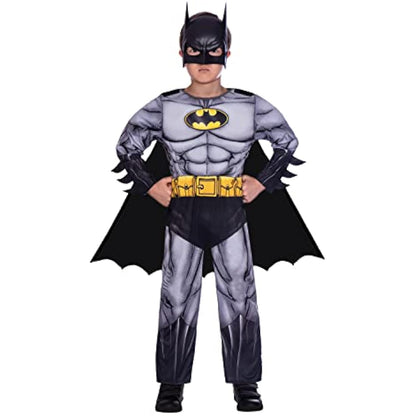 amscan (PKT) (Fix 8/8**(25) (9906058) Child Boys Batman Classic Costume (10-12yr) - (BL1238)