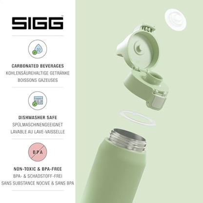 SIGG - Insulated Water Bottle - Shield Therm One - Suitable for Carbonated Beverages - Leakproof - Dishwasher Safe - BPA Free - 90% Recycled Stainless Steel - 0,5L / 0,75L / 1L