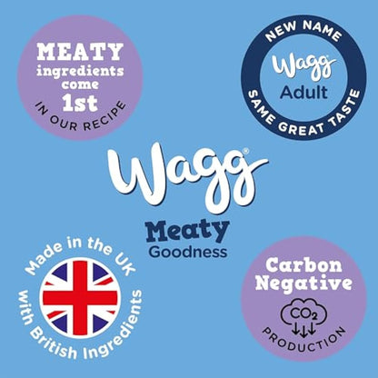 Wagg Meaty Goodness Complete Dry Adult Dog Food Chicken Dinner 12kg - Meaty Ingredients Come 1st