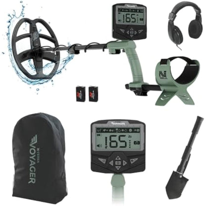 Minelab X-Terra Voyager Professional Metal Detector set for Adults and Children - Pinpoint Mode - Waterproof coil - High Precision - Complete with Headphones, Collapsible Shovel and Carrying Case
