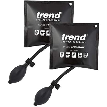 Trend Air Wedge, Pack of 2, Versatile Levelling Solution, 135kg Capacity, 2-50mm Adjustment, WINBAG/2PK