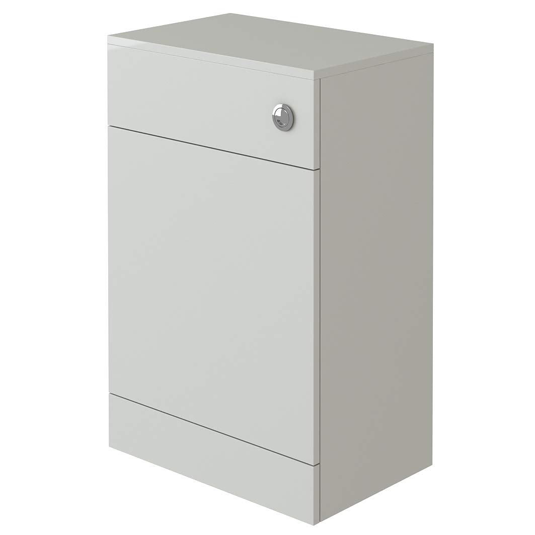 VeeBath Linx BTW Back to Wall WC Toilet High Gloss White Bathroom Furniture Concealed Cistern Cabinet Unit - 500 x 330mm