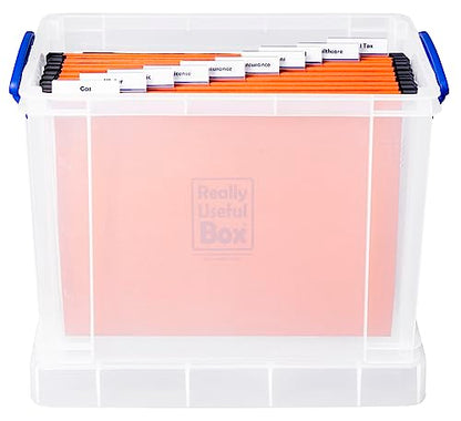 Really Useful Box Plastic Storage 19 Litre Clear (Pack Of 4)